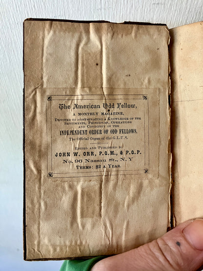 Odd-Fellow's Pocket Companion 1867