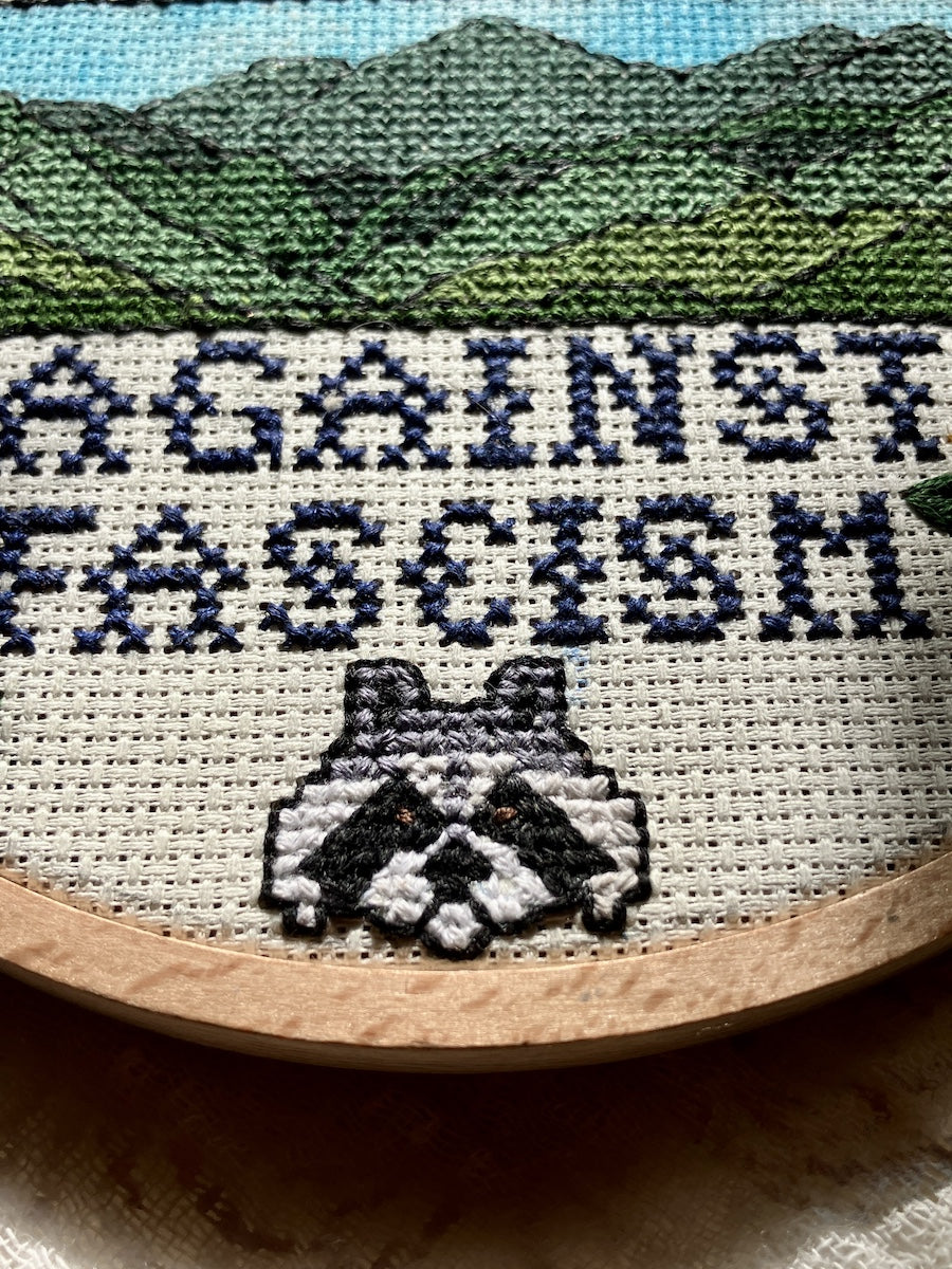 Appalachians Against Fascism Cross Stitch