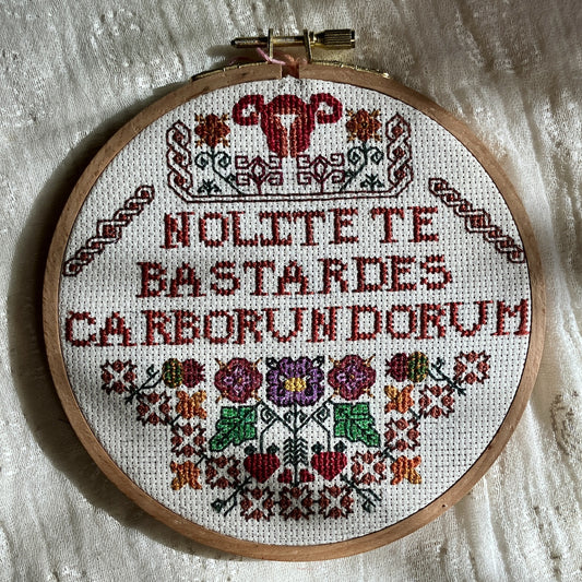 Nolite Te Bastardes Carbonrundorum Cross Stitch