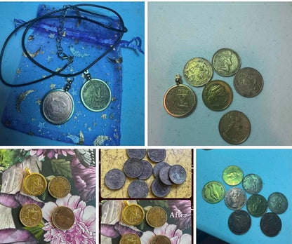 Dirty Coin Necklaces || Astrological Vintage Sex Coins Peep Show