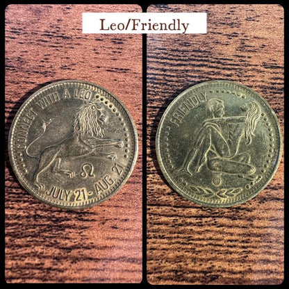 Dirty Coin Necklaces || Astrological Vintage Sex Coins Peep Show