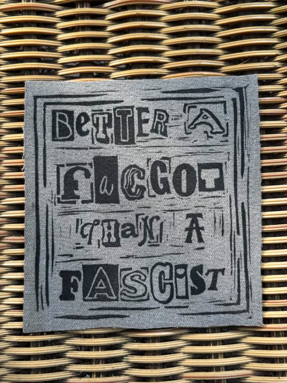 Better a F***** than a Fascist Patch, Square