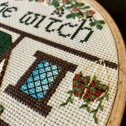 Hedge Witch Cross Stitch