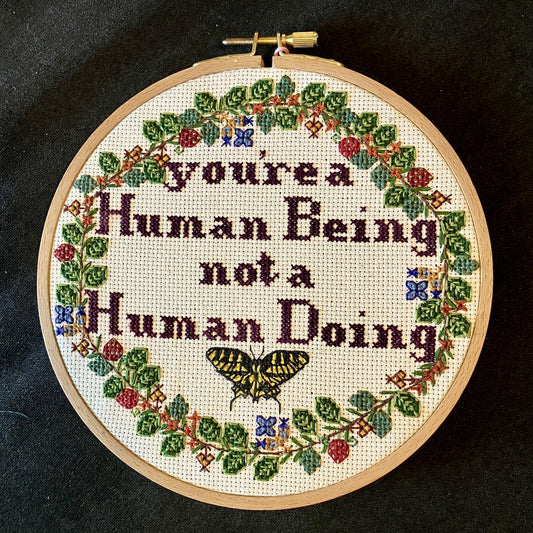 Human Being Cross Stitch