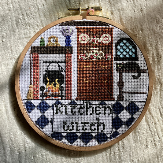 Kitchen Witch Cross Stitch