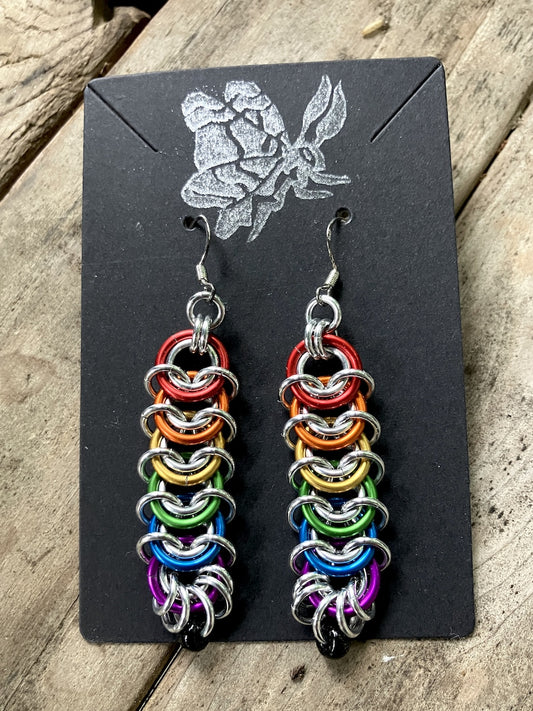 Pride Chainmail Earrings