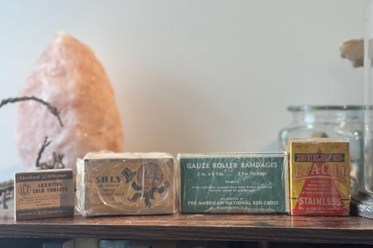 Vintage Medical Box Lot: Antique First Aid Packaging, Medical Oddities